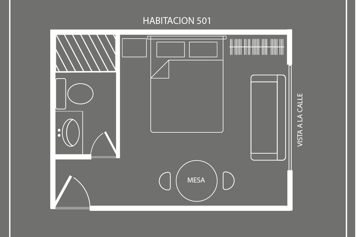 DOUBLE ROOM + EXTERIOR VIEW + AC + WC  BT501