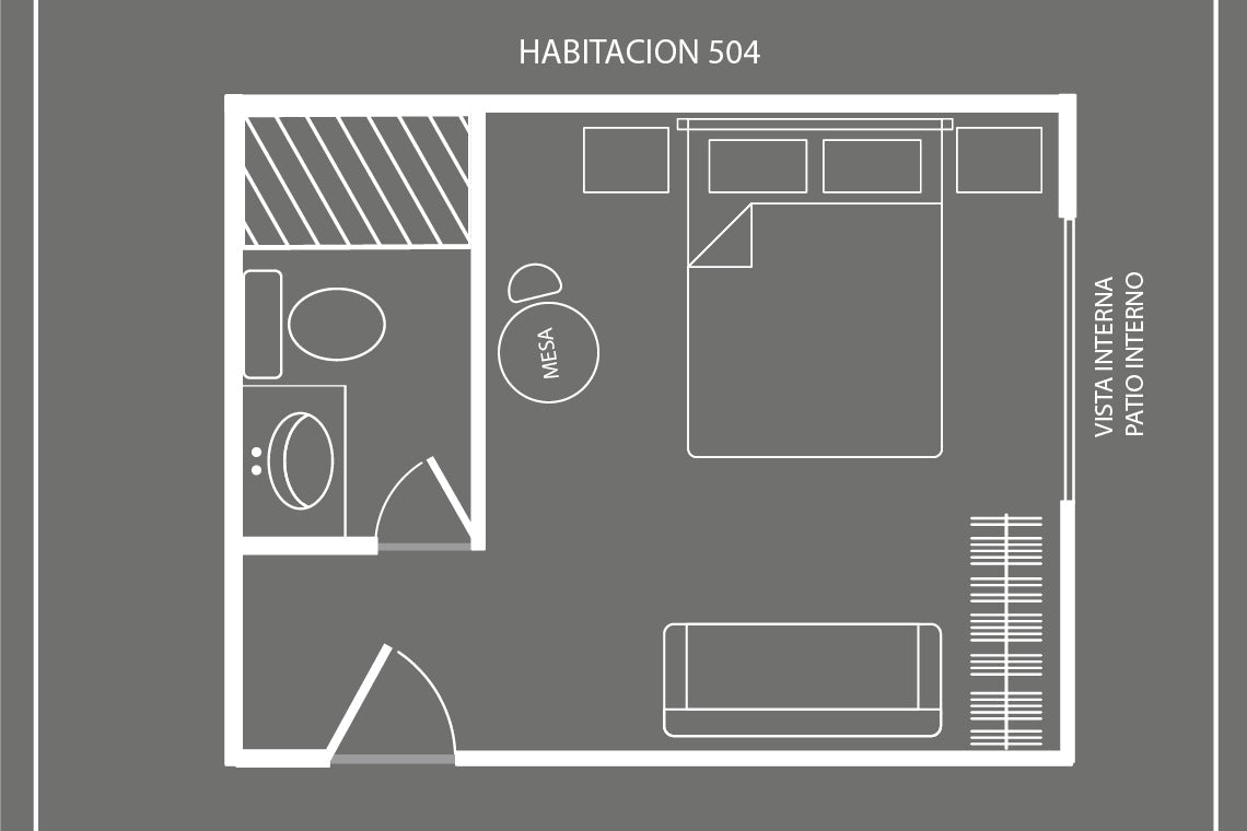 DOUBLE ROOM + INSIDE VIEW BT504